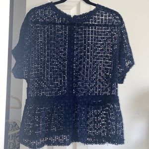 Laced sheer Etro top